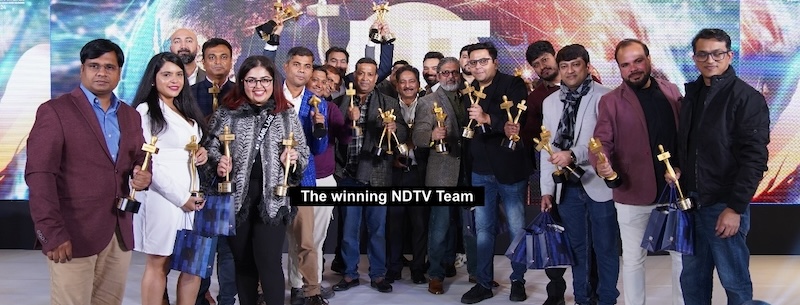 The winning NDTV Team